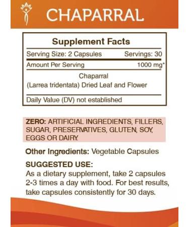Chaparral 1000mg - Secrets of the Tribe Herbal Supplement (60 Capsules) - Buy Online on GoSupps.com