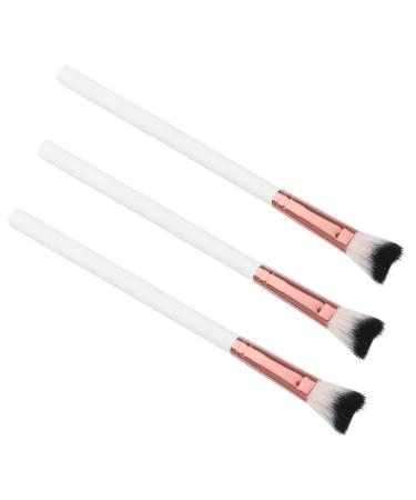 Gogogmee 3pcs Fish Tail Brush Makeup Brush for Women Nose Brush Makeup Brushes Contour Brush Aluminum Tube 18.50X1.00X1.00CM As Shown