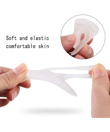 Deaver Toe Clip Hole Splitter & Silicone Separator | Soft Gel Protectors & Spacers - 3 Pairs for Comfortable Foot Care - Buy Online on GoSupps.com