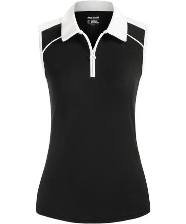 JACK SMITH Women's Sleeveless Golf Polo Shirt - Black XX-Large - Buy Online on GoSupps.com