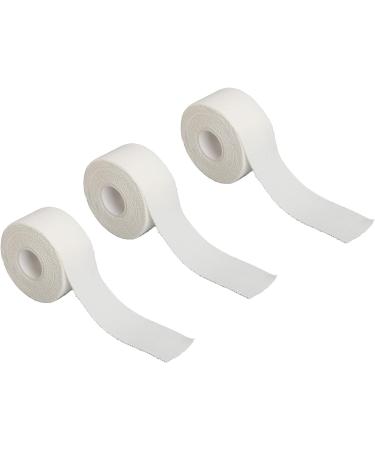 Buy 3 Rolls Elastic Athletic Tape | Pure Cotton Muscle Adhesive Tape for Fitness & Kinesiology - White | International Shipping Available - Buy Online on GoSupps.com