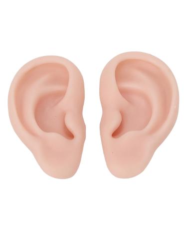 Soft Silicone Ear Model for Earrings Display Flexible Artificial Ear for Piercing Practice | 1 Pair (Medium Skin Color) - Buy Online on GoSupps.com