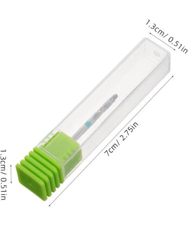 Beatifufu Nail Polisher Nail Drill Bits Nail Art Polishing Tools Manicure Drill Bits Nail Art Drill Bits Manicure Tools Drill Bits for Nails Metal Nail Drill Bit Manicure Accessories 7.00X1.30X1.30CM Green - Buy Online on GoSupps.com