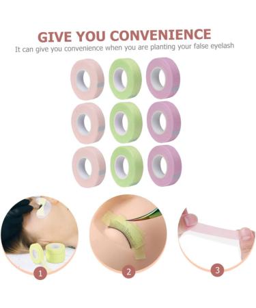 Angoily 36 Rolls Lash Tape Cosmetology Supplies Makeup Supplies Breathable Eyelash Tape Eyelashes Grafting Supply Pink Tape Breathable Lash Tape Eyes Non-woven Fabric Blindfold - Buy Online on GoSupps.com