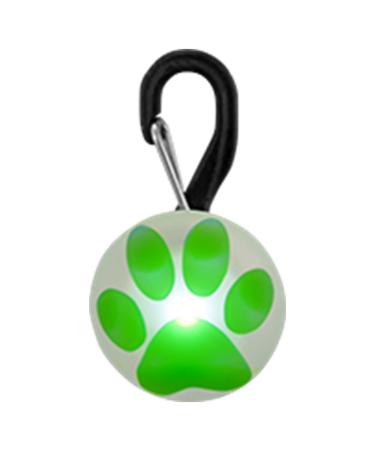 Nite Ize PetLit LED Collar Light - Stylish Pet Safety Light, Use Anywhere - New! Lime Paw