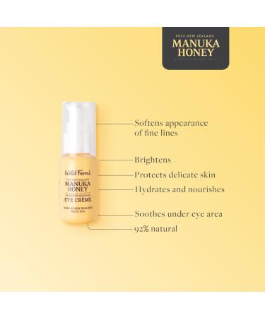 Wild Ferns Manuka Honey Intensive Eye Cream 30ml - 92% Natural - Buy Online on GoSupps.com