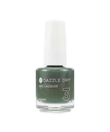 Dazzle Dry Nail Lacquer (Step 3) - Vigor - A dark smoky oakmoss green. Full coverage cream. (0.5 fl oz)