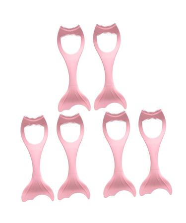 Healeved 6 Pcs Mascara Brush Make up Tools for Women Eye Makeup Tool Makeup Mascara Lash Tool Pink