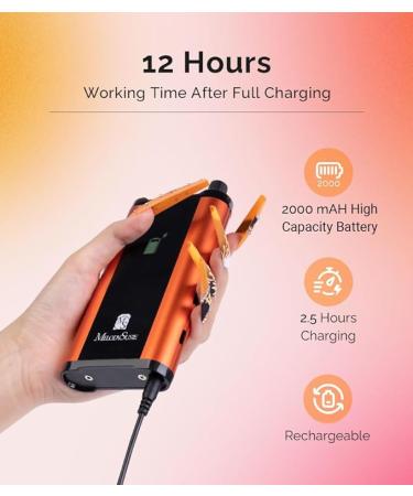 MelodySusie Cordless Nail Drill 35000 RPM - Portable Rechargeable Machine for Acrylic Nails & Poly Gel - Low Noise, Vibration & Heat - Orange Set - Buy Online on GoSupps.com