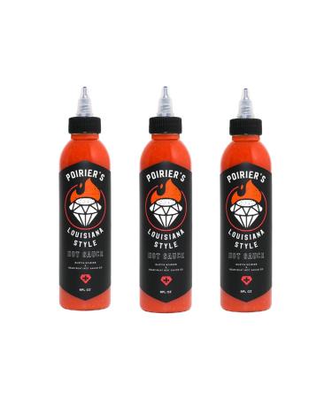 Poirier's Louisiana Style Hot Sauce by Dustin Poirier and Heartbeat Hot Sauce Co. 177ml 6oz (3 Pack) 177 ml (Pack of 3)