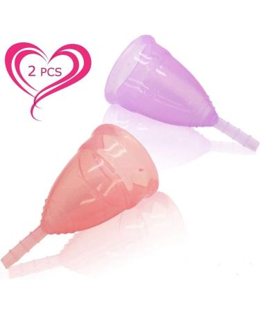 Exqline Menstrual Cup Set - Reusable Medical Silicone Small 20ml (2 Pack) | Eco-Friendly Alternative to Tampons - Buy Online on GoSupps.com