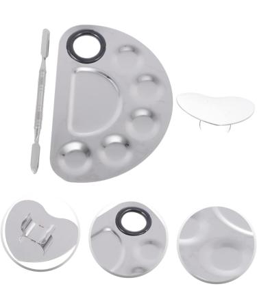 minkissy 1 Set Palette Nail Paint Display Boards Manicure Art Tools Manicure Display Boards Manicure Paint Trays Nail Display Racks Nail Art Tools Nail Polish Mixed Board Stainless Steel 12.5X9.5X1.5CM Silver - Buy Online on GoSupps.com