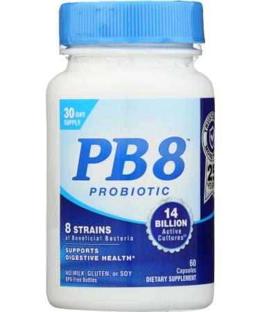 Nutrition Now PB 8 Pro-Biotic Acidophilus For Life - no Gluten - 60 Capsules