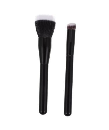 DRESSOOS 2 Pcs Highlight Brush Makeup Brush Fashionable Blush Brush Man- Made Fiber Makeup Artificial Fiber