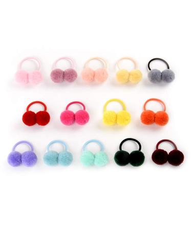 28pcs Baby Girls Hair Ties - Soft Elastic Headbands & Colorful Ponytail Holders for Toddlers | International Shipping - Buy Online on GoSupps.com