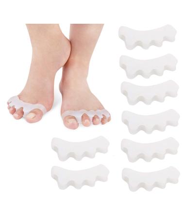 Toe Separators and Toe Streightener for Relaxing Toes Therapeutic Relief from Bunions  Plantar Fasciitis  Hammer Toes  Claw Toes & other Foot Conditions  Spa & Pedicures for Men and Women(4 pairs)
