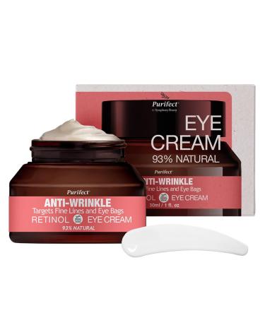 Purifect Anti-Wrinkle Retinol Eye Cream Anti-Aging Eye Cream Helps Target Fine Lines and Eye Bags With Betaine to Hydrate Skin Fragrance Free Eye Cream 30ml