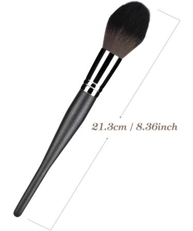 Professional Highlighter Makeup Brush Luxspire Kabuki Blush Brush Wooden handle Soft Mineral Powder Foundation Brush Blending Contouring Brush - Black - Buy Online on GoSupps.com