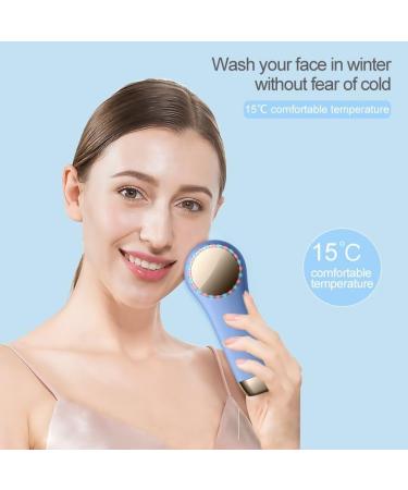 Facial Cleansing Brush Facial Cleansing Device Make-Up Remover Heat & Cold Cleansing Brush (01 Blue) 01-blau - Buy Online on GoSupps.com