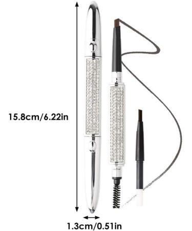  PiurUf Eyeliner Eyebrow Mouse Saint-Stylo Double-Headed Waterproof Long-Lasting Fashionable and Exquisite Good Color Finish Not Easy to Smudge Eyeliner Black (Belgium) - Buy Online on GoSupps.com