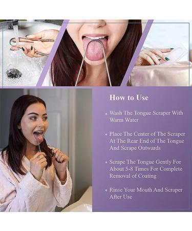 Bizzal Stainless Steel Tongue Cleaner - 2 Pieces for Dental Care & Oral Hygiene - Buy Online on GoSupps.com