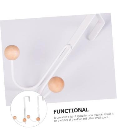Alipis 2pcs Creative Wooden Goal Hook Coat Hangers Hooks Clothes Rack Over The Door Hook Nail Hat Hook - Buy Online on GoSupps.com