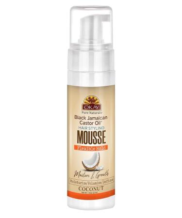 Okay Mousse Flexible Hold Coconut Moisture & Shine 7.5 Ounce (221ml)