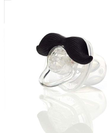 Hipsterkid Mustachifier Pacifier 0-6 Months | BPA-Free Orthodontic Silicone Nipple | Gentleman Black Mustache Binkies for Babies, Newborns & Infants - Buy Online on GoSupps.com