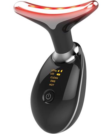 Glower- Premium 7 Colors Face & Neck Firming Device - Wrinkle Removal Device Face Lifting Device & Neck Lifting Device - Advanced Skin Care for Improved Tightened and Smooth Results - Glossy Black - Buy Online on GoSupps.com