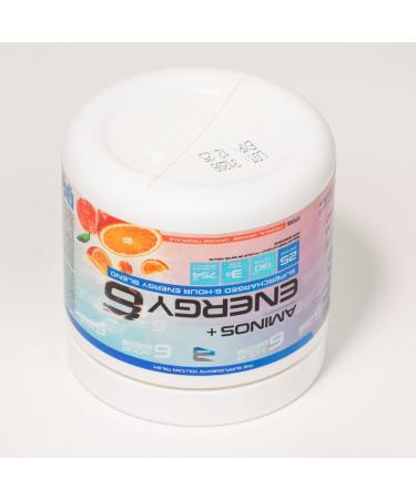Amino+Energy6-6-Hour Energy Supplement with Amino Acids Vitamins Minerals and Stimulants - Boost Focus and Energy - (Tropical Orange) - Buy Online on GoSupps.com