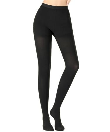 Medical Compression Pantyhose for Women & Men 20-30mmHg Graduated Support Hose Tights Opaque Close Toe Waist High Compression Stockings for Varicose Veins Swelling Edema Flight Closed Toe Black 4X-Large