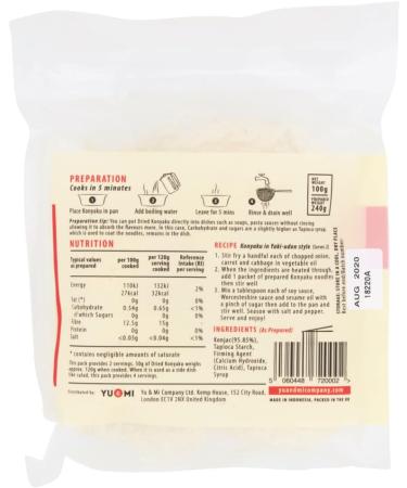 YU&MI Dried Konyaku Shirataki Noodles 100g (prepared weight 240g) - Buy Online on GoSupps.com