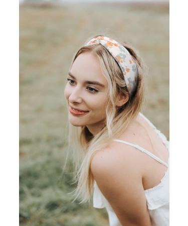 WOVOWO Floral Knotted Headbands for Women & Girls - Fashion Hair Hoops with Cross Knot Design, Soft Turban Hair Accessories - Buy Online on GoSupps.com