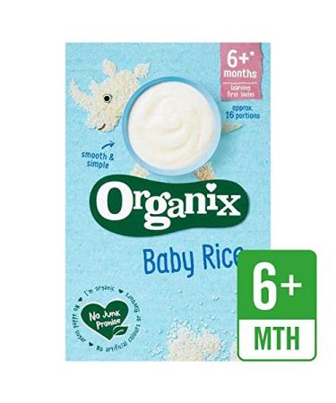 Organix First Organic Wholegrain Baby Rice 4mth+ (100g) - Pack of 2