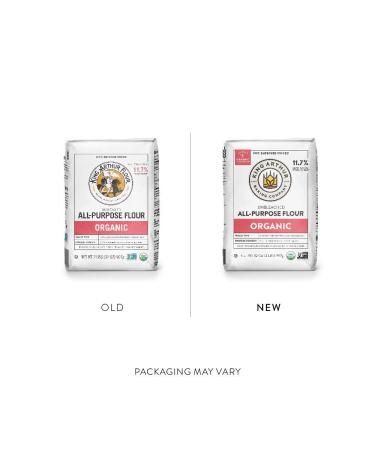King Arthur 100% Organic Unbleached All-Purpose Flour - 2 lb (Pack of 12) | Non-GMO, No Preservatives - Buy Online on GoSupps.com