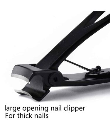 Portable Nail Clippers for Thick Nails - Non-Slip Durable Stainless Steel (Black S) | High-Quality International Shipping - Buy Online on GoSupps.com