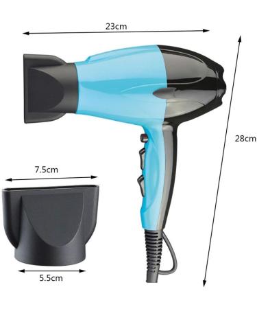 ADITAM 1600W Professional Ceramic Hair Dryer Salon Negative Ionic Hair Blow Dryer with Lightweight Low Noise Ac Motor Fast Dry Hair Dryers Double The Comfort - Buy Online on GoSupps.com