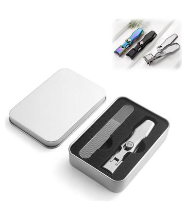 Nail Clippers for Thick Nails Toenails The Luxurious Ultra Sharp Nail Clippers Professional Toe Clippers with Catcher File Trimmer Clippers for Men Women (Color : Silver 1)