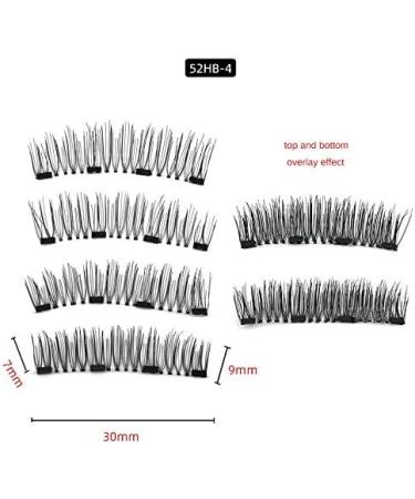 XIUNIA Magnetic Eyelash Set 8D Quantum Magnetic Eyelash Soft Magnetic Technology 2 Pairs Of False Eyelashes with Tweezers Easy to Wear - Buy Online on GoSupps.com