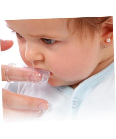 Homsfou 20 Sets Silicone Finger Brushes for Toddlers | Travel Toothbrush for Children | Baby Toothbrush for Milk Teeth Care | 1 Pack Transparent - Buy Online on GoSupps.com