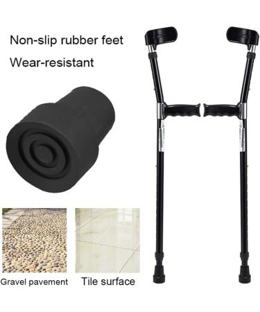 Adjustable Forearm Crutches for Women and Men Ight Aluminium Crutches for Adults Shock Absorbing Comfy Grip Ergonomic for Height 140-190cm Black Decorate Warm Life Bathing in Sunlight - Buy Online on GoSupps.com