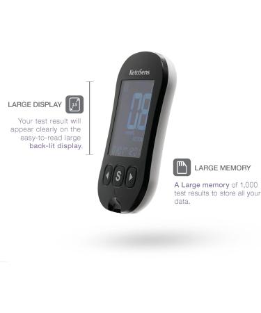KetoSens Blood Ketone Monitoring Starter Kit: Ideal for Keto Diet with App. Includes 1 Meter  10 Ketone Test Strips  10 Lancets (30G)  1 Lancing Device & 1 Case Without Bluetooth - Buy Online on GoSupps.com
