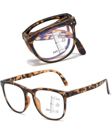Portable Folding Reading Glasses for Women Men Blue Light Blocking Readers Multifocus Anti Glare Glasses(Couleur:Tortoiseshell Grandeur:2.0x) - Buy Online on GoSupps.com
