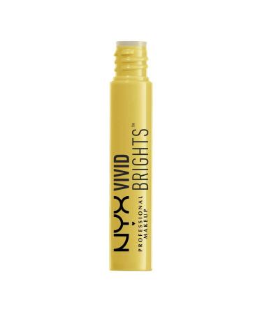 NYX Vivid Brights Liquid Eyeliner in Vivid Halo - Pastel Yellow | Long-lasting Formula - Buy Online on GoSupps.com