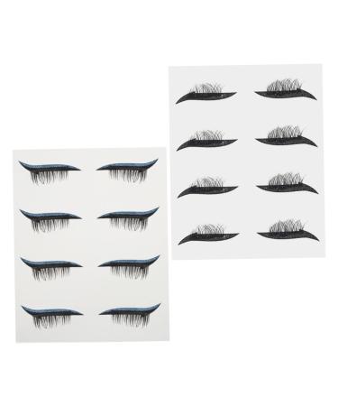 DOITOOL 8 Pairs Glitter Eyeliner Stickers Lash Decals Beauty Makeup Supplies Miss Water Proof Cosmetics 1 count (Pack of 1) As Shown