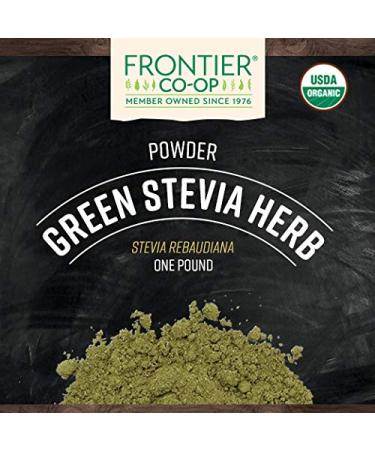 Buy Frontier Organic Powdered Stevia Herb 16 oz - Natural Sweetener Online - Buy Online on GoSupps.com