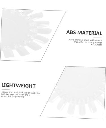 Ipetboom 2 Sets Nail Color Card Practice Nail Piece Tools Transparent Color Cards Practice Manicure Color Boards Manicure Color Card Nail Art Color Plates Manicure Color Mark Boards Disc - Buy Online on GoSupps.com