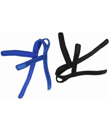 Buy Adjustable Headband Jaw Support Strap Belt - Neoprene Chin Exposed Design for Snoring & Chin Dislocation - Blue & Black - Buy Online on GoSupps.com