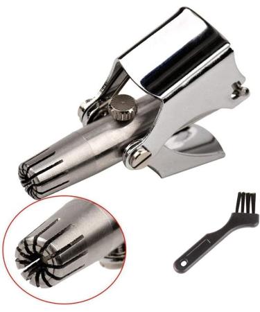 Manual Nose & Ear Hair Trimmer - Portable Stainless Steel Hair Remover for Men & Women | No Batteries Required + Fingernail Clipper - Buy Online on GoSupps.com
