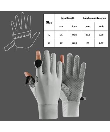 Fencelly Eisseide Summer UV Protection Gloves - Slide-Resistant Breathable 2 Cut Finger Design for Men | Perfect for Fishing & Cycling - XL Size - Buy Online on GoSupps.com